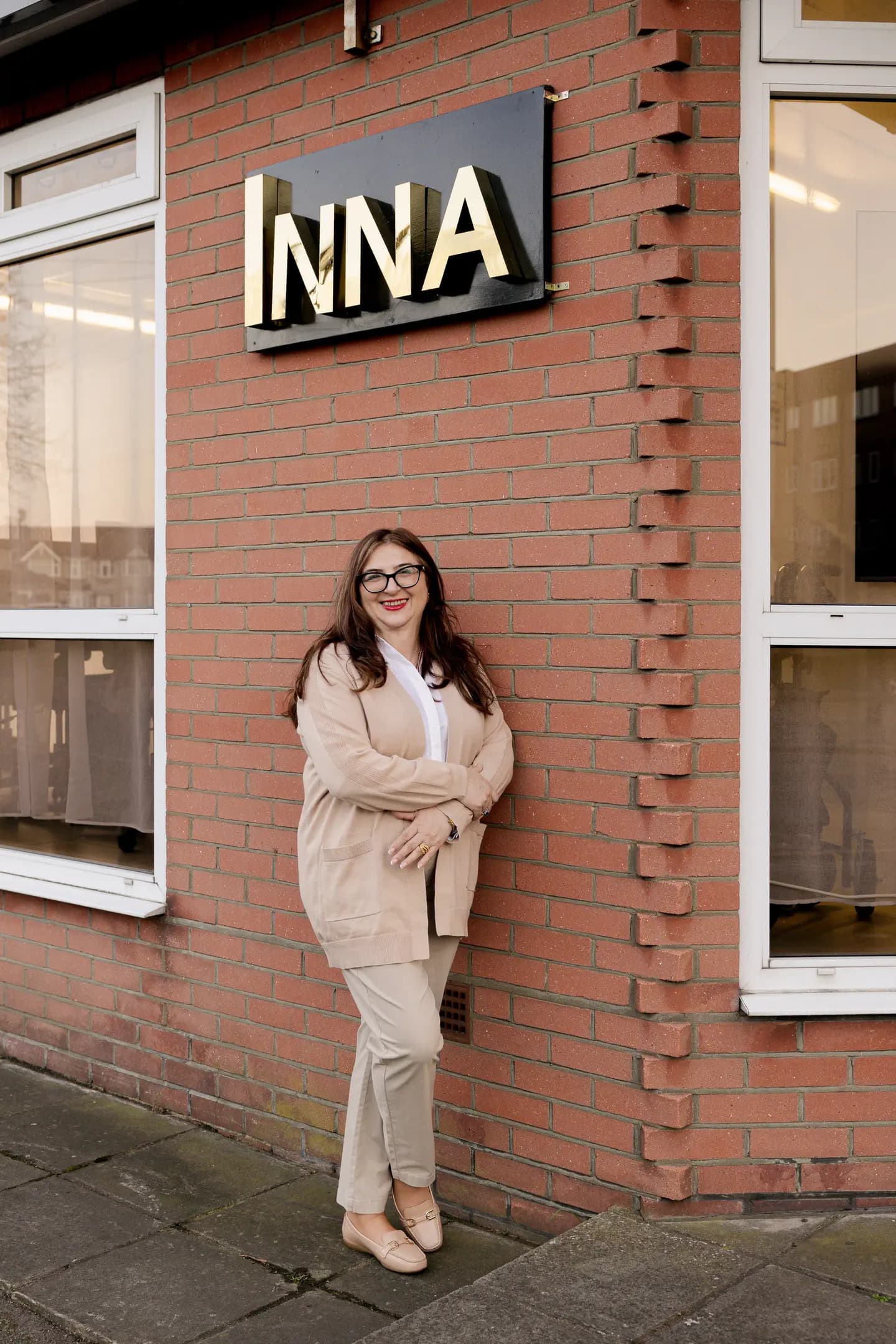 Inna MediSync Clinical Director at the clinic entrance in Romford