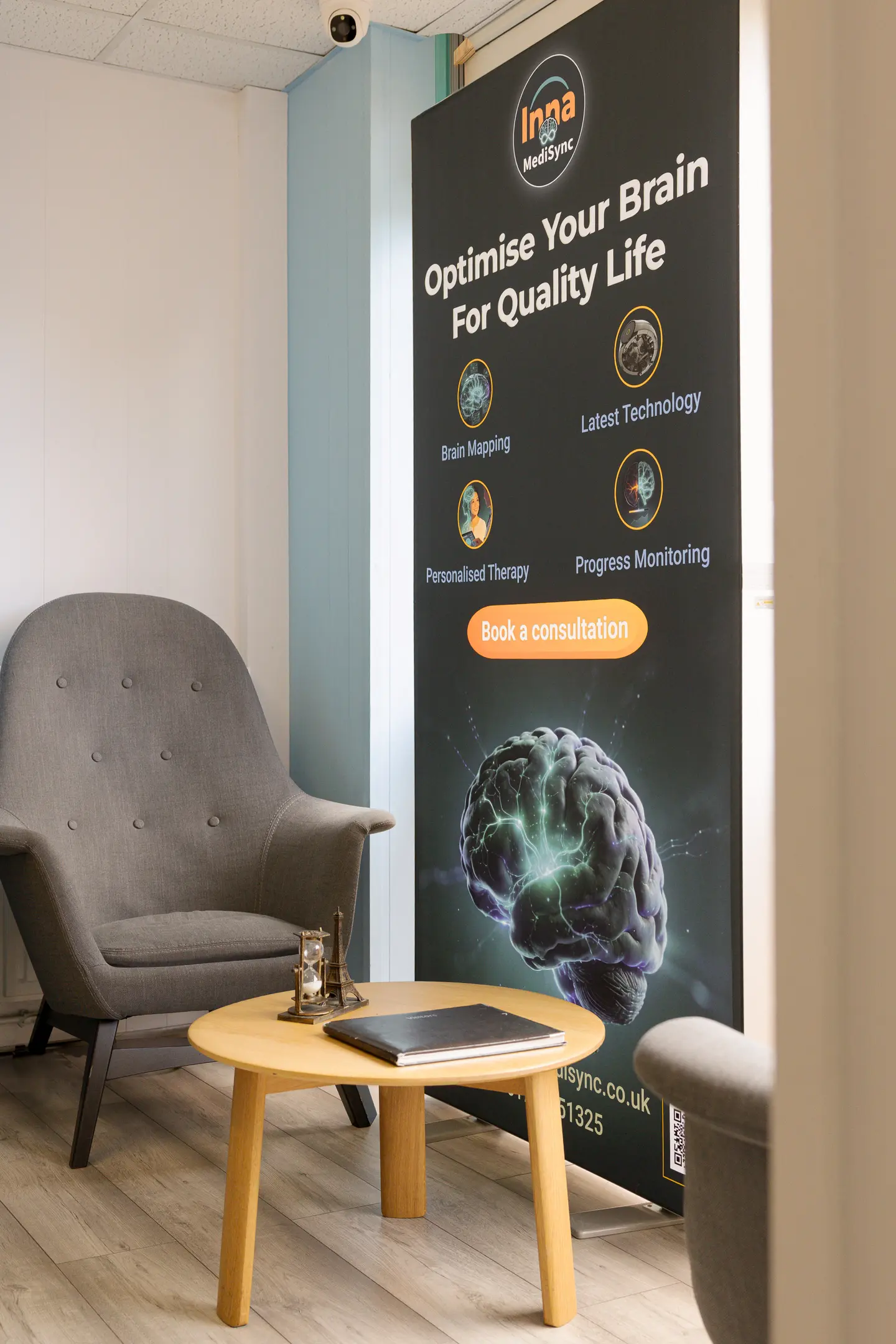 Inna MediSync waiting area in Romford